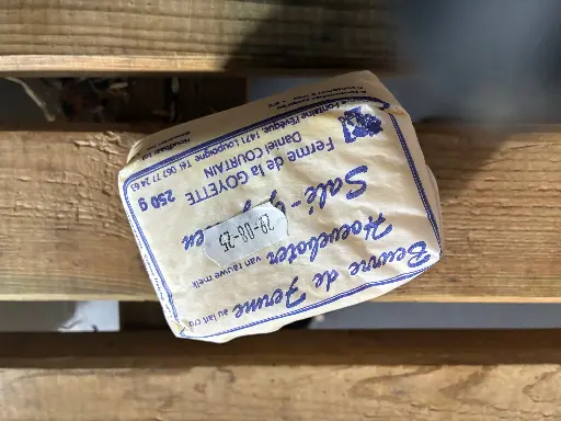 Beurre salé non bio